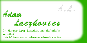 adam laczkovics business card